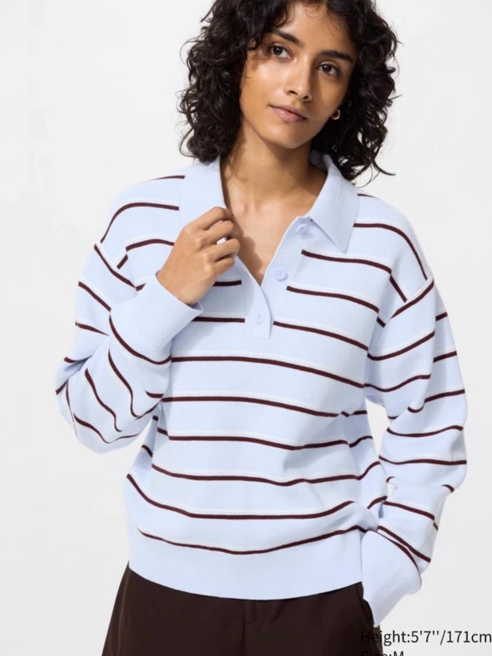 UNIQLO Smooth Cotton Polo Sweater